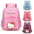 thumbnail image 2 of Mochila de dibujos animados de Hello Kitty Kawaii para niños, mochila escolar de gran capacidad con estampado de dibujos animados, mochila impermeable para estudiantes, regalo para niños hola suerte  unisex, 2 of 2
