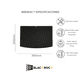 thumbnail image 5 of Repisa flotante doble de cristal templado moderno. Soporta hasta 10 kg por repisa. 43 x 36 x 25 cm., 5 of 7