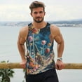 thumbnail image 6 of KLL Starry Sky Planet Lollipop Print Men's Muscle Gym Workout Stringer Tank Tops Bodybuilding Fitness T-Shirts Tank Tops Men-4X-Large, 6 of 7