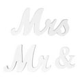 thumbnail image 7 of Seetaras White Wood Sign Vintage Style Mr and Mrs Sign Mr & Mrs Wooden Letters Rustic Wedding Signs for Wedding Table,Photo Props,Party Table,Top Dinner,Rustic Wedding Decorations, 7 of 7