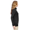 thumbnail image 3 of Adidas - Women's 3-Stripes French Terry Full-Zip Jacket - A191 - Black/ White, 3 of 3