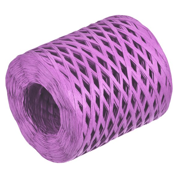Raffia Paper Craft Rope Ribbon Packing Paper Twine 219 Yards Handmade Purple