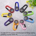 thumbnail image 6 of Uxcell Compass, Buckle Compass Keychain Waterproof Survival Pocket Compass, Pink 3Pack, 6 of 6