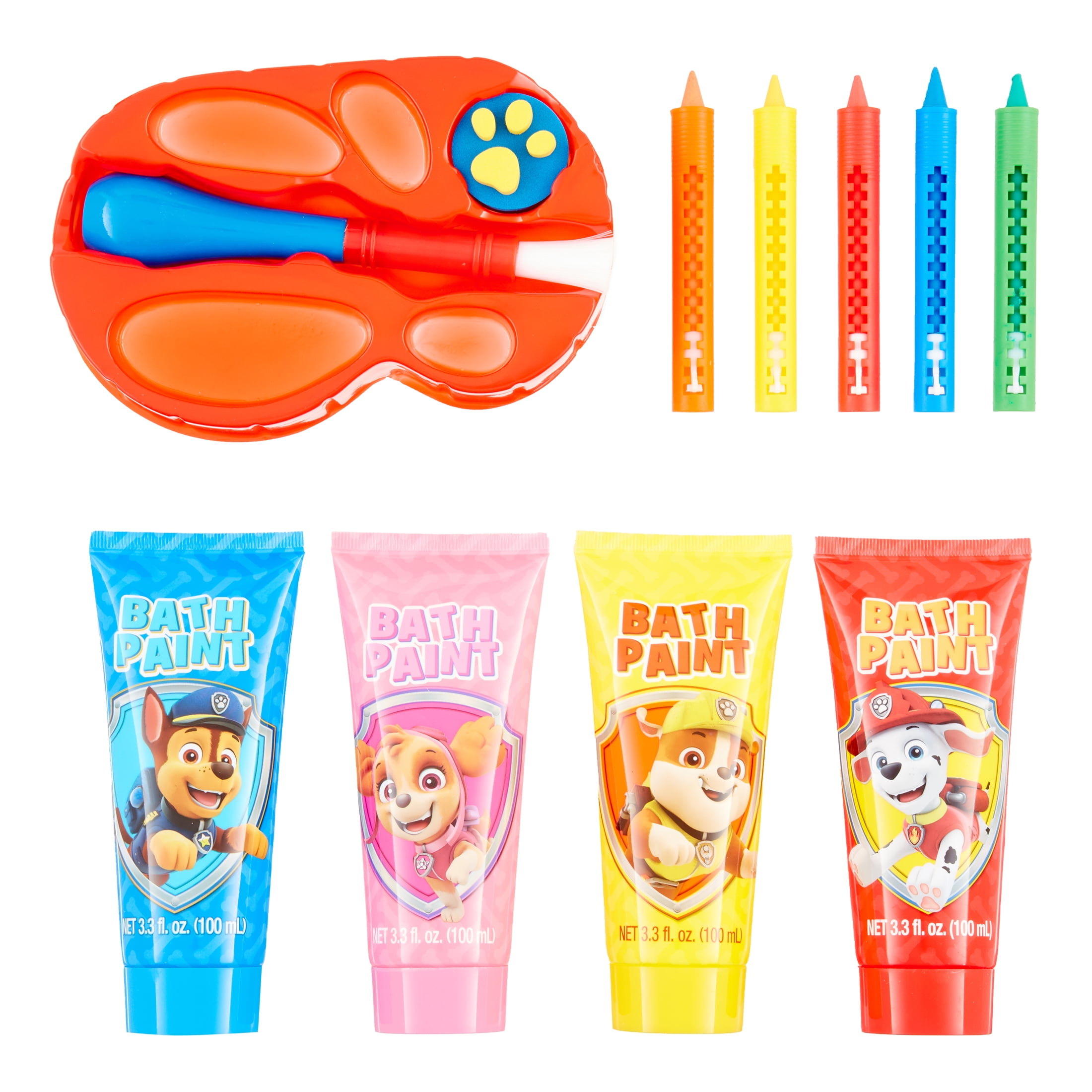 Paw Patrol 12-Piece Bath Time Activity Set - Walmart.com