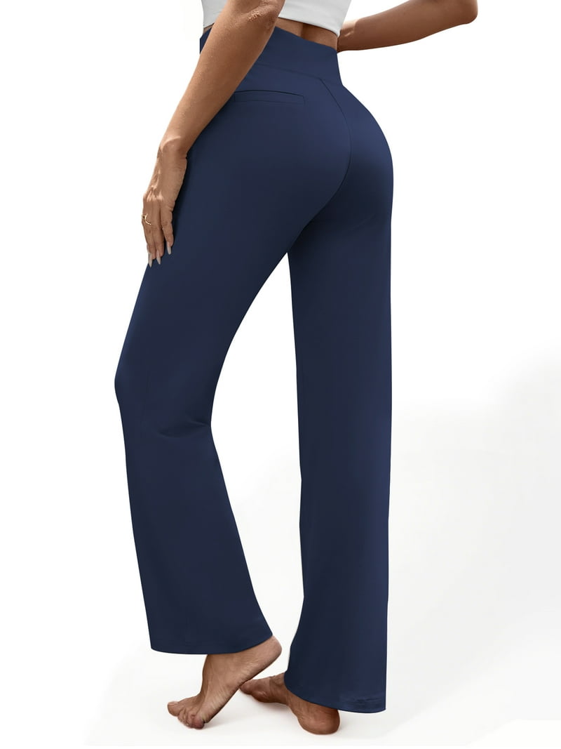 TIMIFIS Pantalon De Yoga Pour Femmes Avec Poches Taille Haute Pantalon