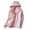 Pink, variant on AOOCHASLIY Ladies Coat Clearance Ladies Fleece Thickened Warm Hooded Reversible Jacket