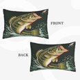 thumbnail image 2 of Naloa Largemouth Bass jumps out of water Pillowcase, Cool Pillowcase, Lightweight, Breathable, Skin Friendly Pillowcase, Hidden Zipper (No pillow core)-14"x20", 2 of 6