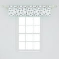 thumbnail image 2 of Dandelion Window Valance Pack of 2, Blowing Flower Bouquets of Heart Petals Spring Flowers Flourishing Doodle, Rod Pocket Curtain Valances for Kitchen Bedroom, 54" X 12", Dark Lavender, by Ambesonne, 2 of 4