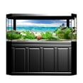 thumbnail image 1 of Decorative Poster PVC Sticker Aquarium Fish Tank Landscape Background, 1 of 7