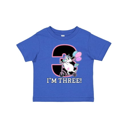 

Inktastic Third Birthday Unicorn Girls Gift Toddler Toddler Girl T-Shirt