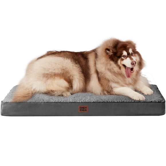 Cama ortopédica para perro EHEYCIGA XXL 127 x 91 cm gris