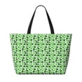 thumbnail image 2 of Yiaed Happy St. Patrick's Day Print Large Capacity Beach Travel Bag - Waterproof Zipper Vacation Tote for Sandproof Storage, and Camping, 2 of 7