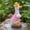 Pink, variant on Orangide Resin Duck Statue Outdoor Garden Ornament Yard Art Decor Lawn Figurine Pond Patio Fall Decoration Weather Resistant for Courtyard