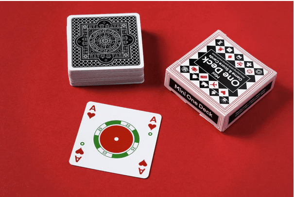 MINI ONE DECK GAME AND SCORE CARDS- Black Backs by Cartesian Cards