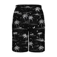 thumbnail image 5 of Muscularfit Board Shorts Men Baggy Graphic Bottom Big & Tall Casual Mid Rise Beach Pants for Men,Black,L, 5 of 5