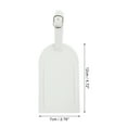 thumbnail image 2 of Unique Bargains 1 Pc Durable Suitcase Luggage Tag for Travelling White PU, 2 of 5