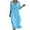 *Blue, variant on VBVC Women's Cotton Linen V Neck Midi Dress , Ladies' Hollow Out 3/4 Sleeve Swing Tunic , Casual Summer Beach Vacation Dresses For Women,Blue,XS-5XL
