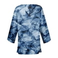 thumbnail image 5 of Effortlessly Trendy - Open Front Style! HIMIWAY Kimonos for Women Casual Women's Casual Fashion Retro Printed Lightweight Medium Length Jacket Cardigan Blue XXL, 5 of 5