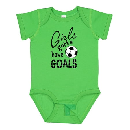 

Inktastic Girls Gotta Have Goals- Soccer Gift Baby Girl Bodysuit