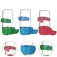 thumbnail image 3 of EeaseMX 3 bebederos para loros, jaulas para pájaros, comedero automático de agua, botella, cuenco, jaula para pájaros, bebedero para loros (rojo, azul y verde), 3 of 7