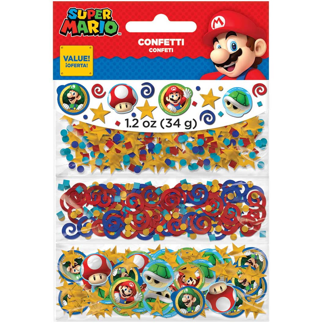 Super Mario Party Supplies Value Confetti Pack
