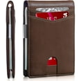 thumbnail image 3 of Men's wallet anti-theft brushing Rfid US dollar clip card bag, 3 of 8