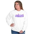 thumbnail image 5 of XOMG POP Butterfly Garden Logo Women Crewneck Sweatshirt Brisco Brands L, 5 of 6