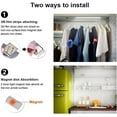 thumbnail image 5 of Bylenka Motion Lights Strip, Punch-Free Smart Sensor Magnetic Rechargeable LED Lights, Under Cabinet Motion Sensor Lighting, 3 Adjustable Color Temperature Settings (White, 50cm), 5 of 7