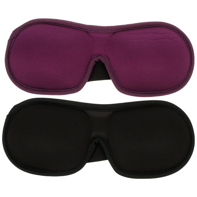 MasteelfCA 2Pcs Memory Eye Patch Sleeping Eye Mask Simple Eyeshade Nap Blindfold Airplane Blinder