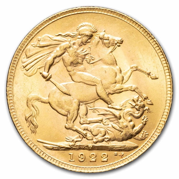 1922-P Australia Gold Sovereign George V BU