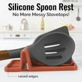 thumbnail image 2 of Silicone Utensil Rest with Drip Pad for Multiple Utensils, Heat-Resistant, BPA-Free Spoon Rest & Spoon Holder for Stove Top, Kitchen Utensil Holder for Spoons, Ladles, Tongs & More - by Zulay, 2 of 10