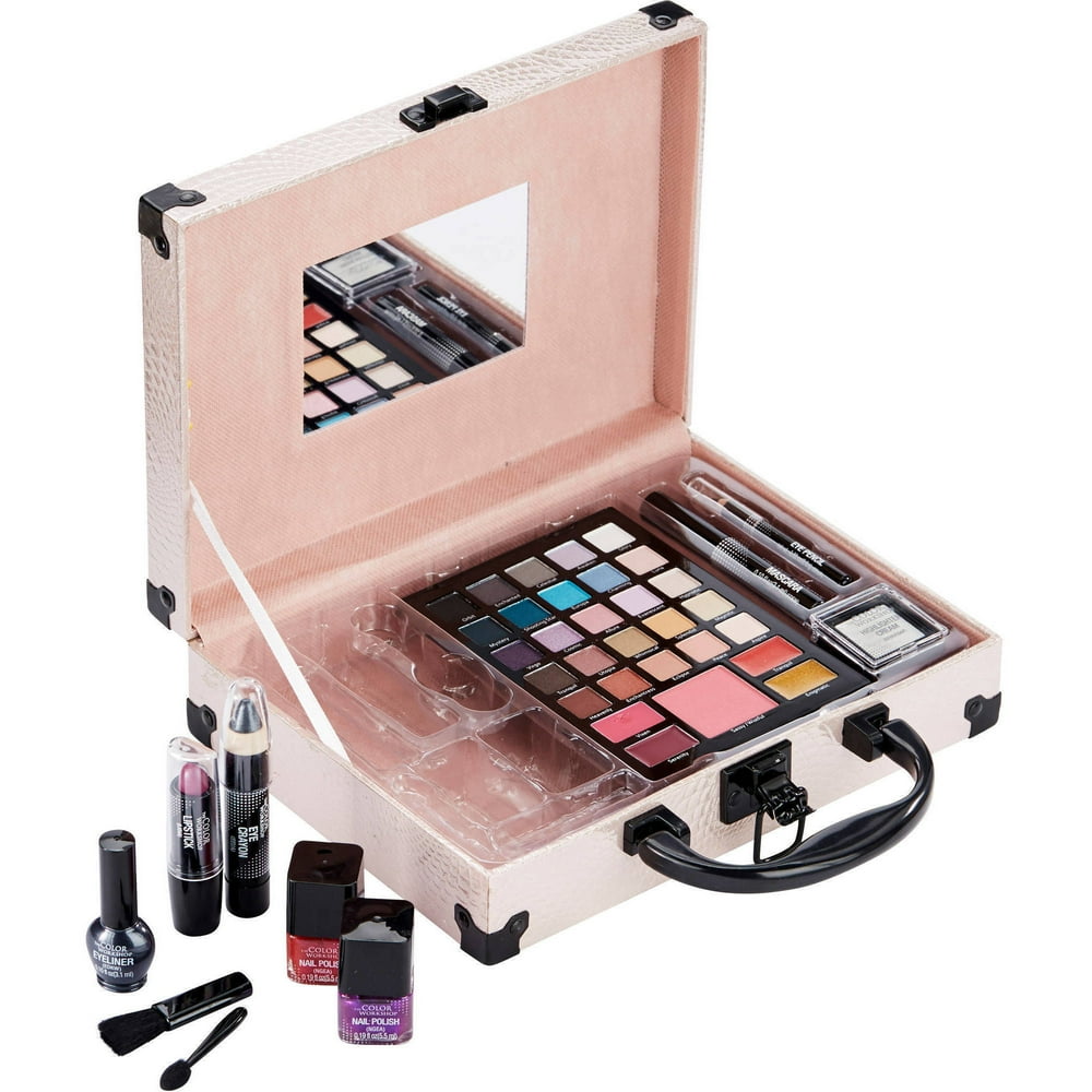 The Color Beautiful You Pink Makeup Case Collection Variety Pack, 41 pc