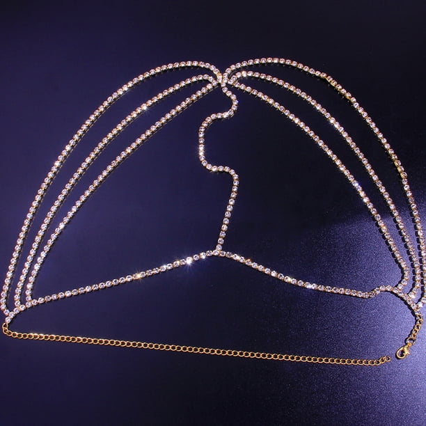 Diadema con diamantes de imitación de múltiples capas, banda para el cabello con cadena creativa a la moda para mujer, joyería para el rostro, diadema