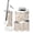 Color 4, variant on Bathroom Accessory Set 6 Piece Autumn Maple Leaves Acorns Trash can, Toothbrush Holder, Toothbrush Cup, Soap Dispenser, Soap Dish, Toilet Brush Holder