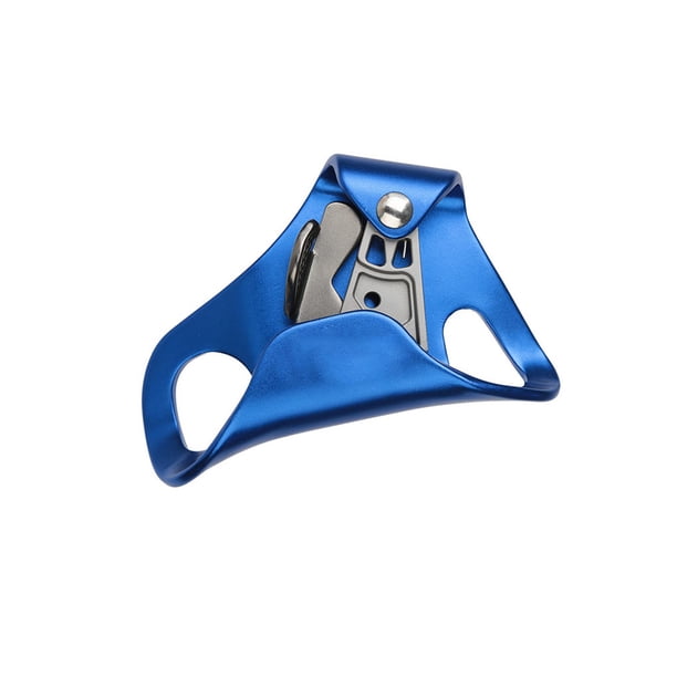 Eigraketly Herramientas de fijador de ascenso de cuerda de escalada, equipo elevador de aleación de aluminio, cuerdas de espeleología de Color sólido, Escalada Azul Eigraketly OD026823-03