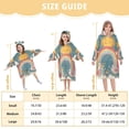 thumbnail image 4 of FORMRS Wearable Blanket Hoodie with Sleeves for Kids Cozy Flannel Sweatshirt, Blue Rainbow, 4 of 7