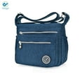 thumbnail image 3 of Deago Women's Shoulder Bags Casual Handbag Bag Messenger Cross Body Nylon Bags - Zipper Pocket (Blue), 3 of 4