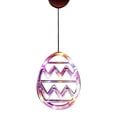 thumbnail image 3 of Ympkerial Easter Window Lights Battery Operated Purple LED Egg Shaped Hanging Decorations with Suction Cup and Timer for Home Bedroom Indoor Spring Decor (1 Pack), 3 of 5