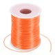 thumbnail image 1 of Uxcell Cordón de satén de nylon de 1.5 mm x 109 yardas, cuerda trenzada para cuentas, naranja, 1 of 6