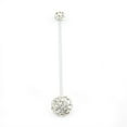 thumbnail image 6 of Pregnancy Belly Button Ring with Bioflex Shaft and Ferido Ball 14G, 6 of 10