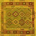 thumbnail image 1 of Ahgly Company Indoor Square Southwestern Yellow Country Area Rugs, 3' Square, 1 of 4
