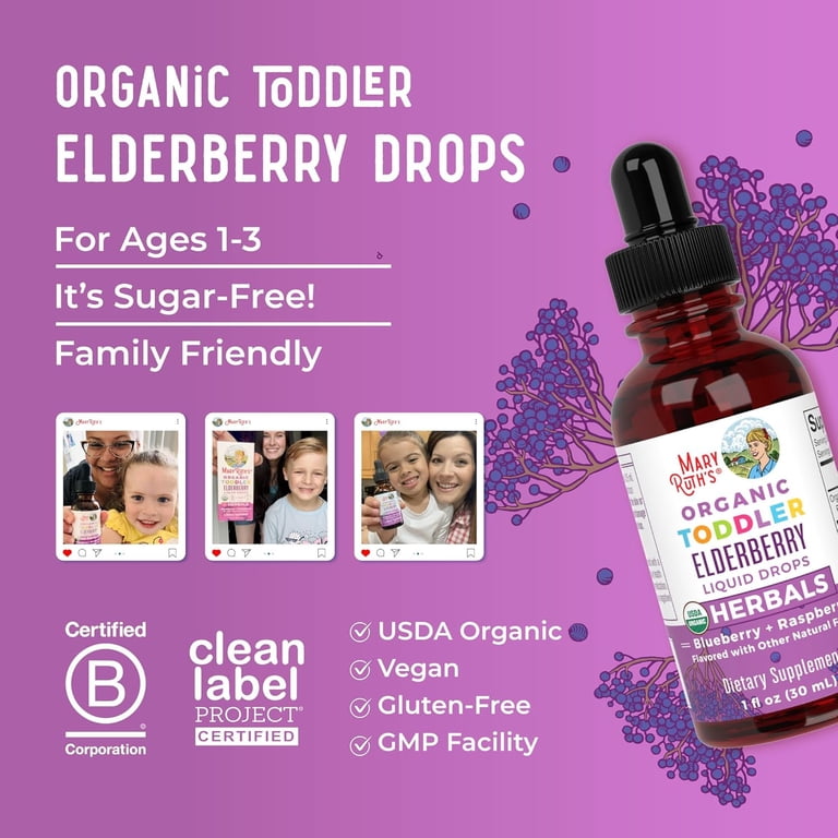MaryRuth's Organic Elderberry Drops For Toddlers, Ages 1-3 photo 8