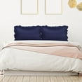 thumbnail image 2 of Unique Bargains Satin Pillowcase Ruffled Pillow Shams Silky Sateen Pillow Cases Covers, 2 of 8