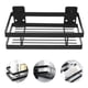 thumbnail image 2 of Organizador Repisa Para Baño Y Cocina 2pzs Estante Multifuncional Negro Organizador de Pared Practico Set de 2 Piezas Ideal para Baños y Cocinas, 2 of 8
