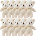 thumbnail image 3 of Raindrops Mini Bear Stuffed Animal Toys Beige Cloth 5Pcs For DIY Project, 3 of 6