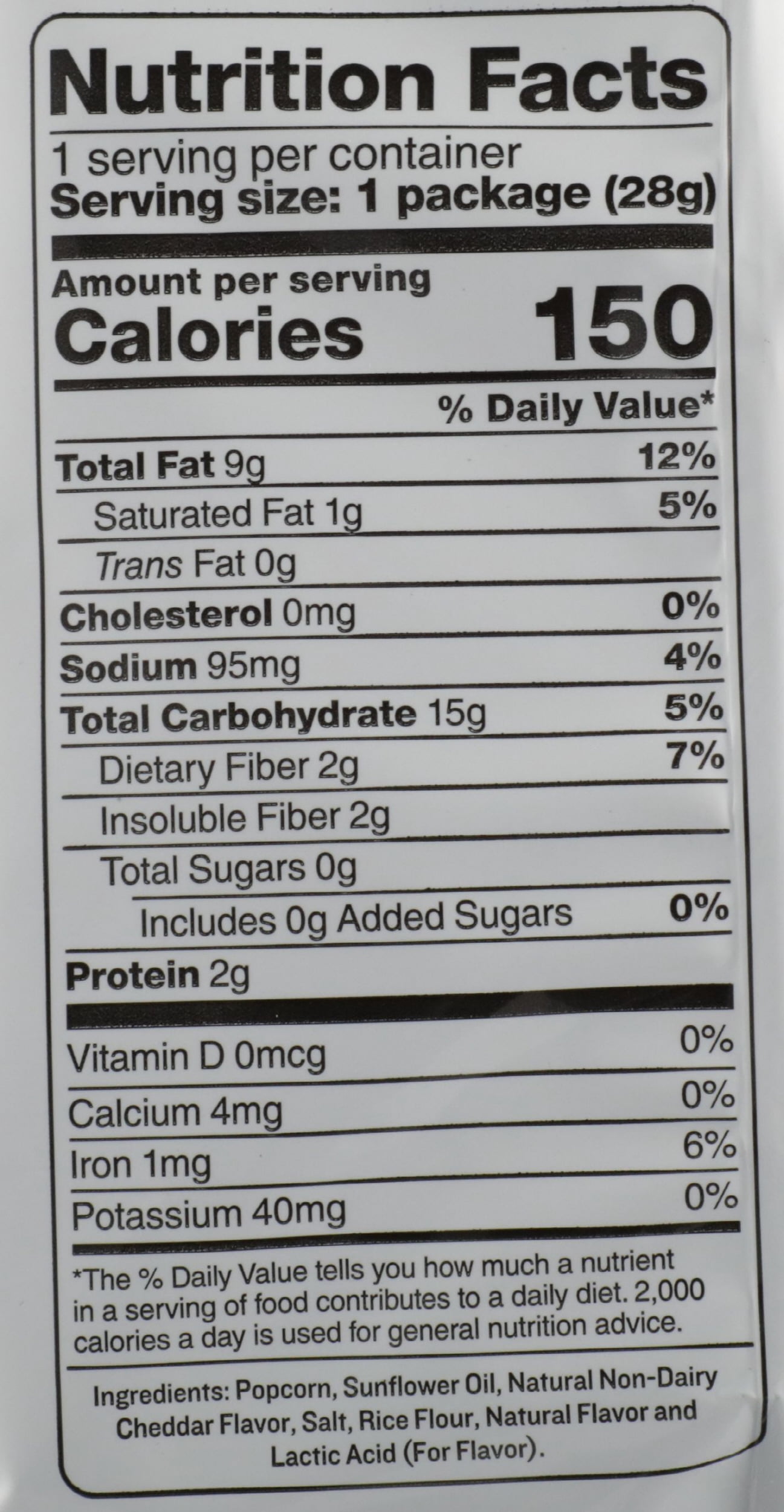 Pack of 12, Skinny Pop White Cheddar Popcorn, 1 oz