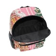 thumbnail image 6 of FORMRS School Backpack with Front Zippered Pocket 12" Student Travel Daypack, Brown Gingerbread House, 6 of 6