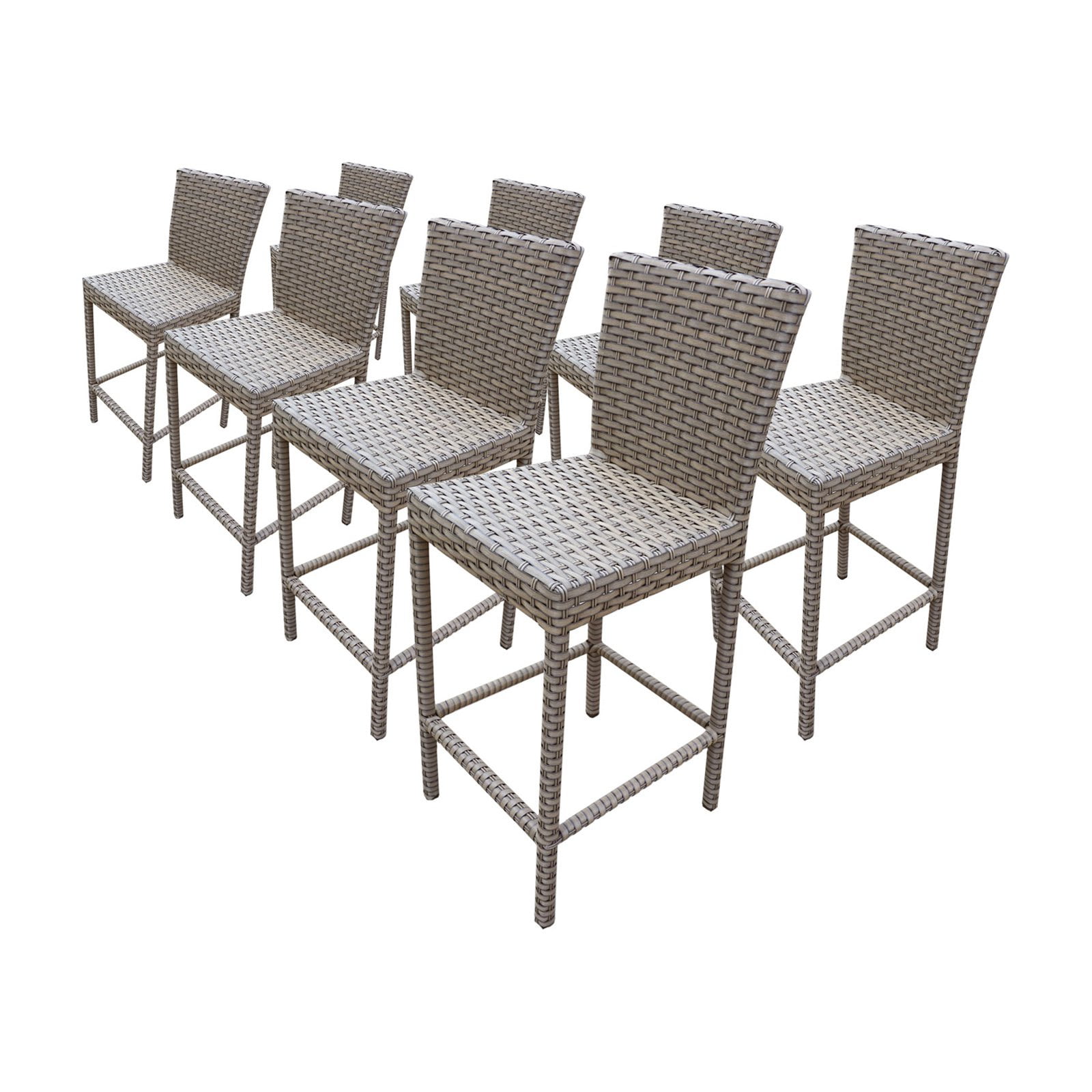 TK Classics Florence Wicker Patio Bar Stools