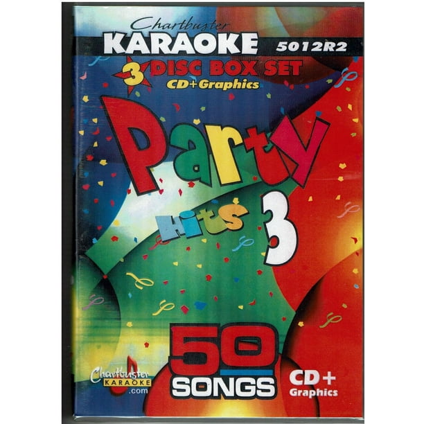 Chartbuster Karaoke Greatest Party Songs 3 CD+G Disc Set Vol 3 50 Songs
