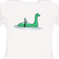 thumbnail image 4 of Inktastic Nessie Shark Boys or Girls Long Sleeve Baby Bodysuit, 4 of 5